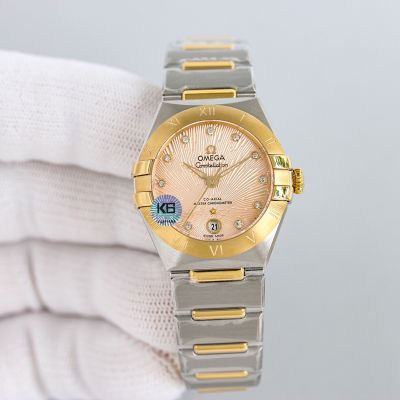 Omega 5th Constellation 29mm 8700 Movement 316L Steel Two-tone Bracelet Watch
